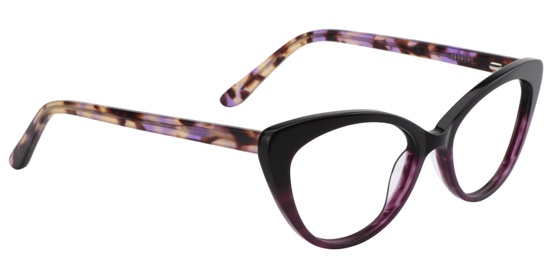 Cateye Purple Glasses | Zeelool Eyeglass Frames3