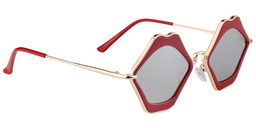 Magda Lip-Shaped Red Sunglasses3