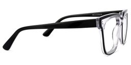 Skye Square Black-Clear Glasses3