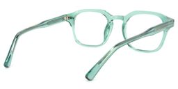 Selena Square Light-Green Glasses4