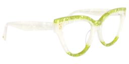 Cascata Cateye Green Glasses2