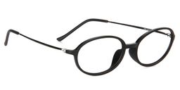 Amy Oval Black Eyeglasses4