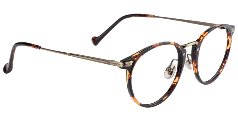 Round Tortoise Glasses | Zeelool Eyeglasses3