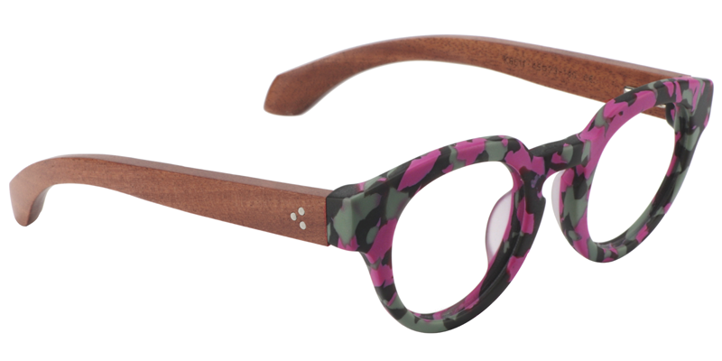 Round Bright Pink Glasses3