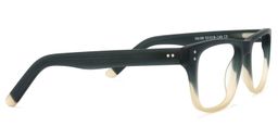 Tegan Rectangle Dark-Green Glasses3