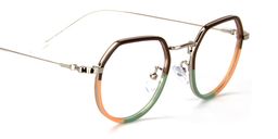 Matthew Geometric Green-Orange Glasses4