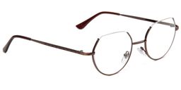 Zachary Half Rim Brown Glasses4