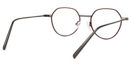 Wilder Round Dark-Red Glasses4