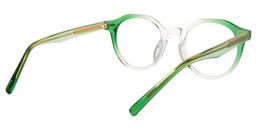 Ysabel Round Green Glasses4