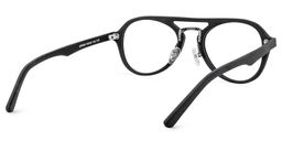 Claudia Aviator Black Glasses4