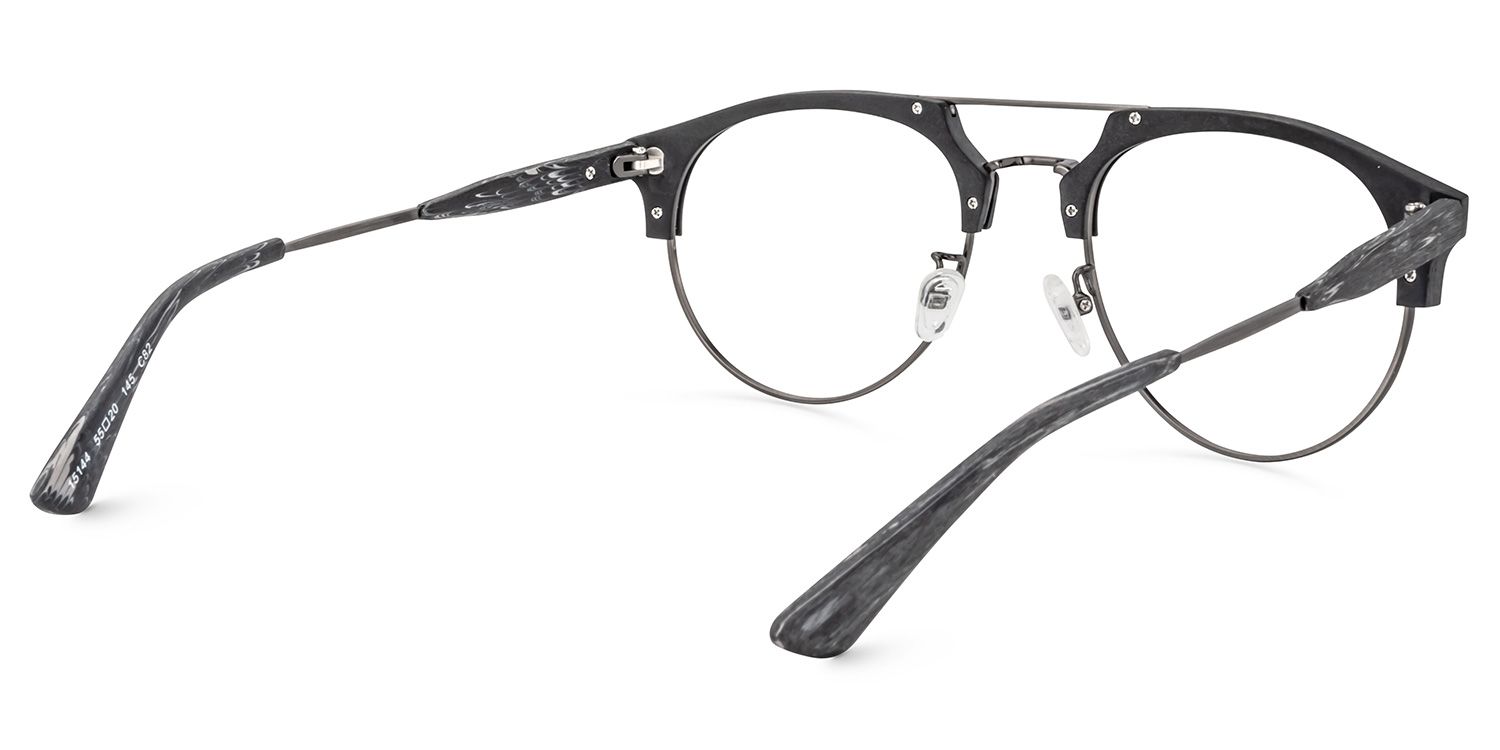 Aviator Black Glasses | Zeelool Glasses4