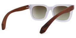 Diana Rectangle White Sunglasses4