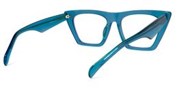 Cecile Cat Eye Blue Glasses4