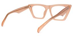 Cecile Cat Eye Beige Glasses4