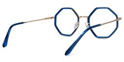 Nathaniel Geometric Blue Glasses4
