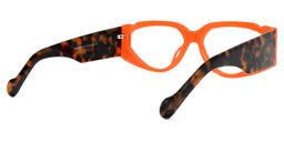 Sofia Geometric Orange Glasses4
