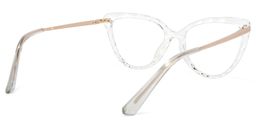 Lucas Cateye Clear Glasses4