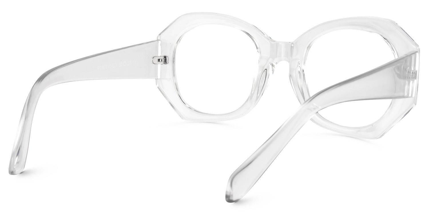 Geometric Clear Glasses | Zeelool Glasses4
