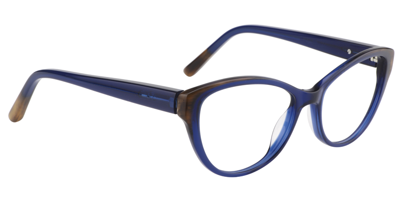 Cateye Dark Blue Glasses | Zeelool Eyeglasses3