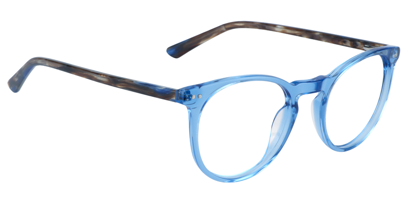 Round Blue Glasses | Zeelool Eyeglasses3