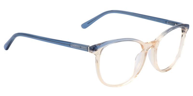 Rectangle Beige Glasses | Zeelool Eyeglasses3