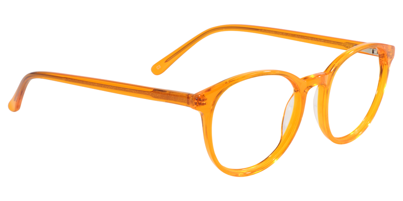 Oval Orange Glasses| Zeelool Eyeglasses3