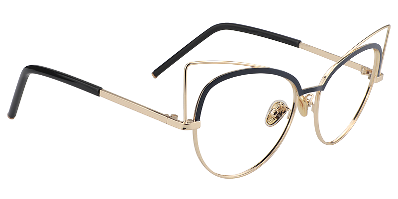 Cat Eye Dark Blue Glasses3