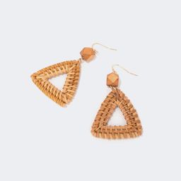 Stylish Weave Brown Earrings0