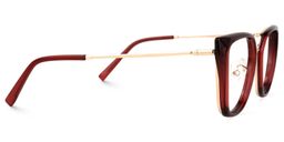 Martine Square Red Glasses2