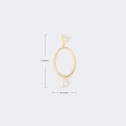 Stylish Oval Gold Earrings3