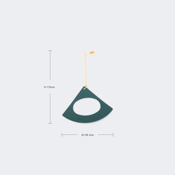 Stylish Fan-Shaped Green Earrings3