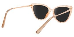 Lucas Cateye Beige Sunglasses4