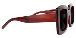 Quincey Square Dark-Red Glasses3