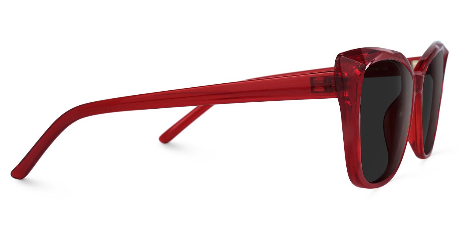 Farris Cat Eye Red Sunglasses for Women & Men | ZEELOOL UK2