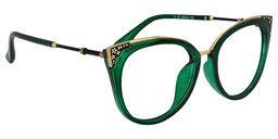 Dalton Cat Eye Green Glasses2