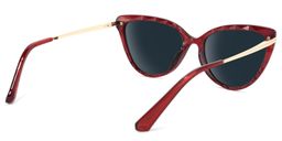 Lucas Cateye Red Sunglasses4