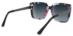 Reeves Square Floral Sunglasses5