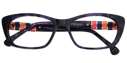 Ryan Rectangle Purple Glasses1