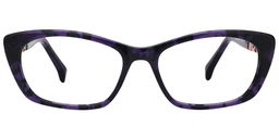 Ryan Rectangle Purple Glasses0