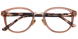 Matthew Round Beige Glasses1