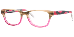 Samantha Rectangle Bright Pink Glasses2