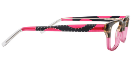 Samantha Rectangle Bright Pink Glasses4
