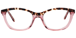 Tonya Rectangle Pink Glasses0