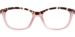 Tonya Rectangle Pink Glasses5