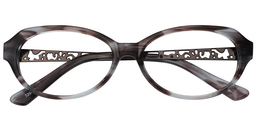 Zelda Oval Gray Tortoise Glasses1