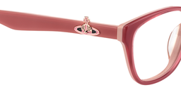 Lorraine Rectangle Pink Glasses4