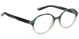 Silvia Oval Green Glasses3