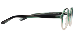 Silvia Oval Green Glasses4