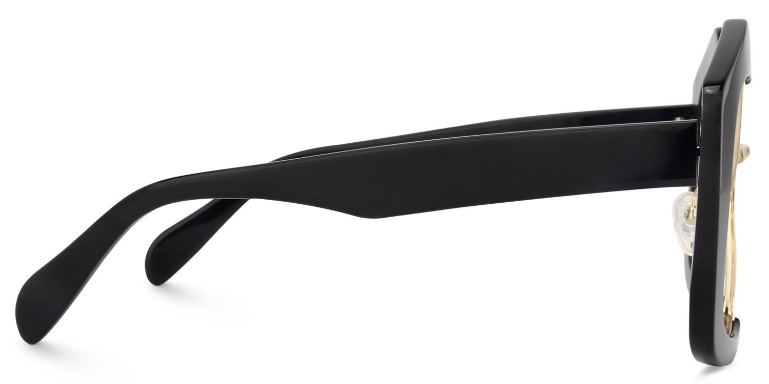 Geometric Black Glasses | Zeelool Eyeglass Frames3