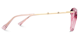 Juliet Pink Rectangle Glasses2